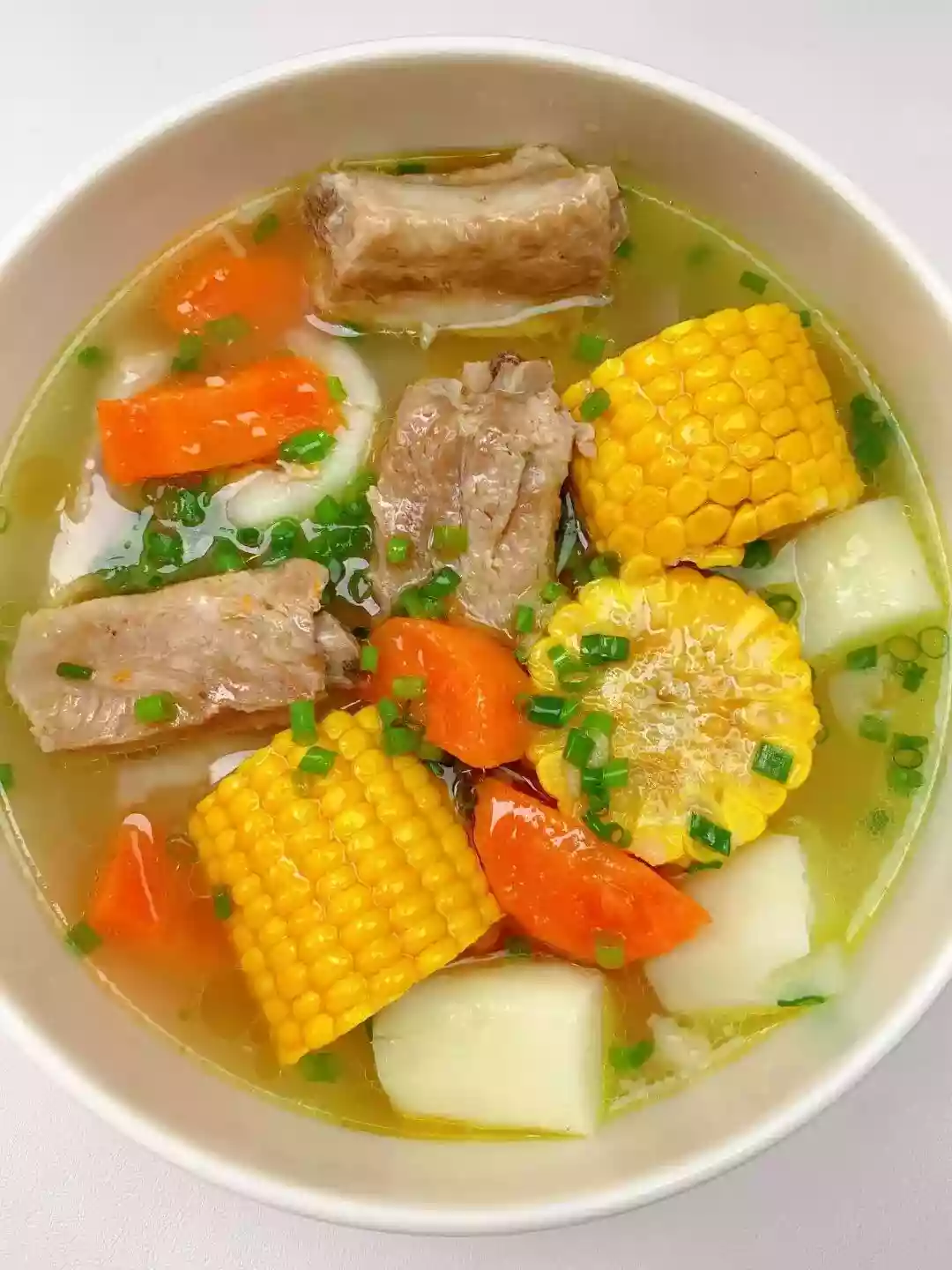 Corn, Yam, and Pork Rib Soup