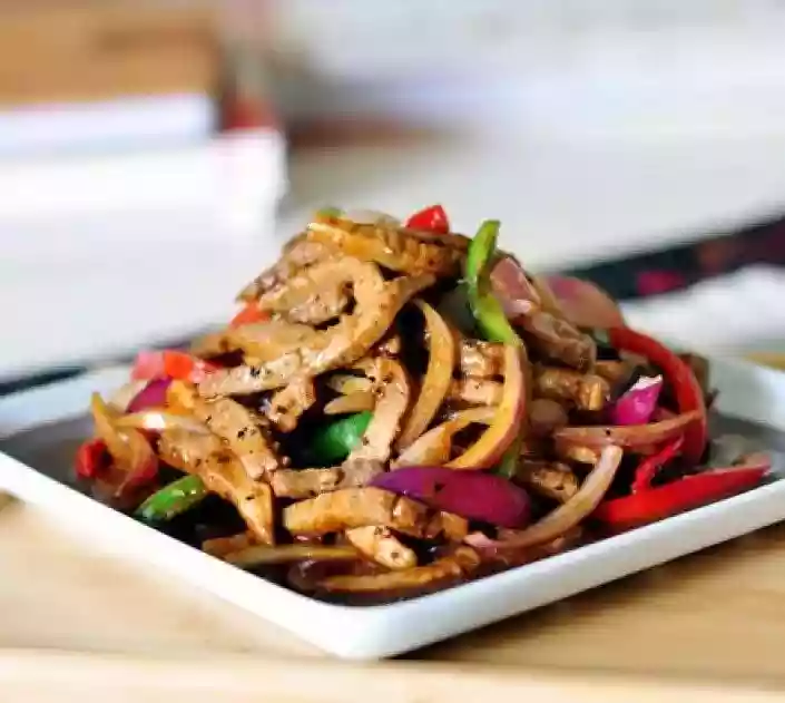 Black Pepper Beef Strips