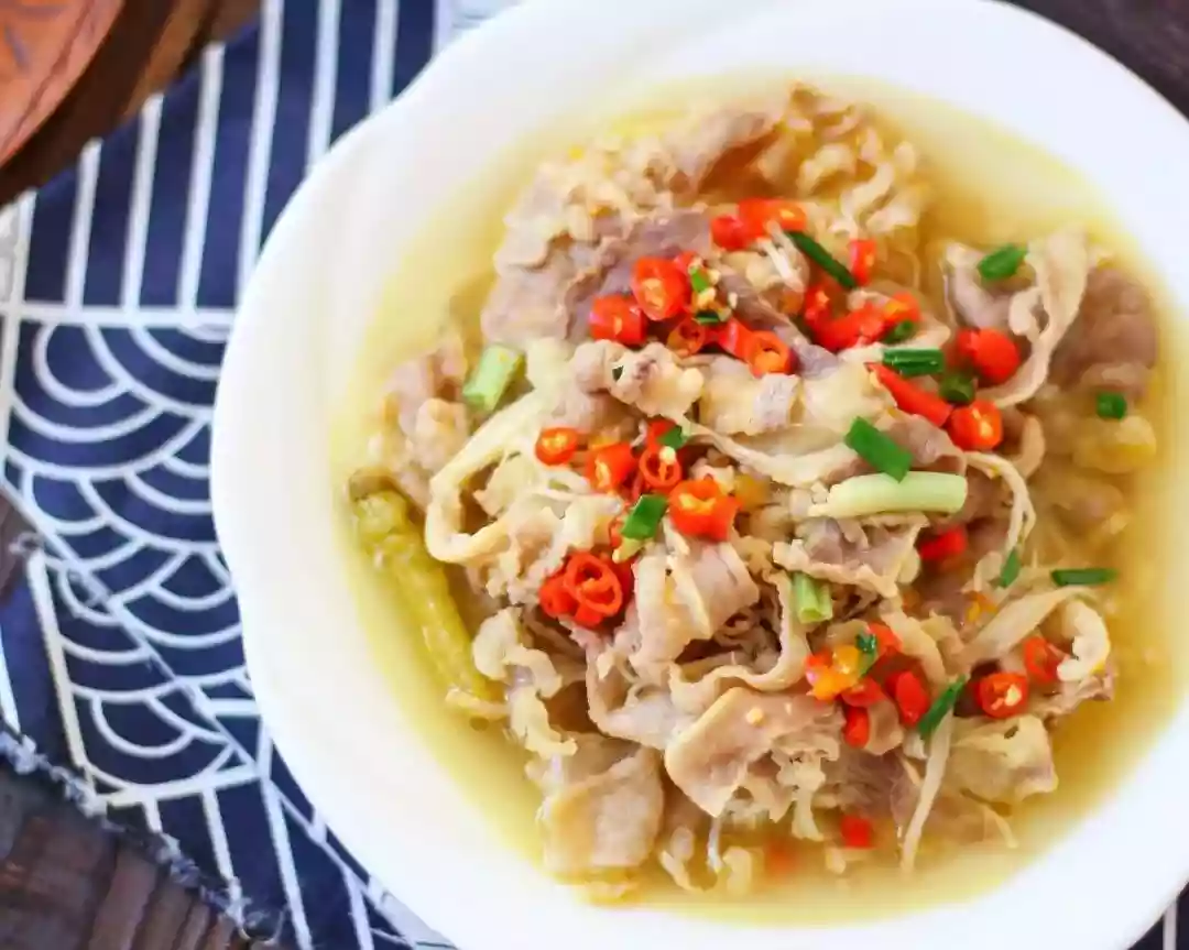 Spicy Beef in Golden Broth